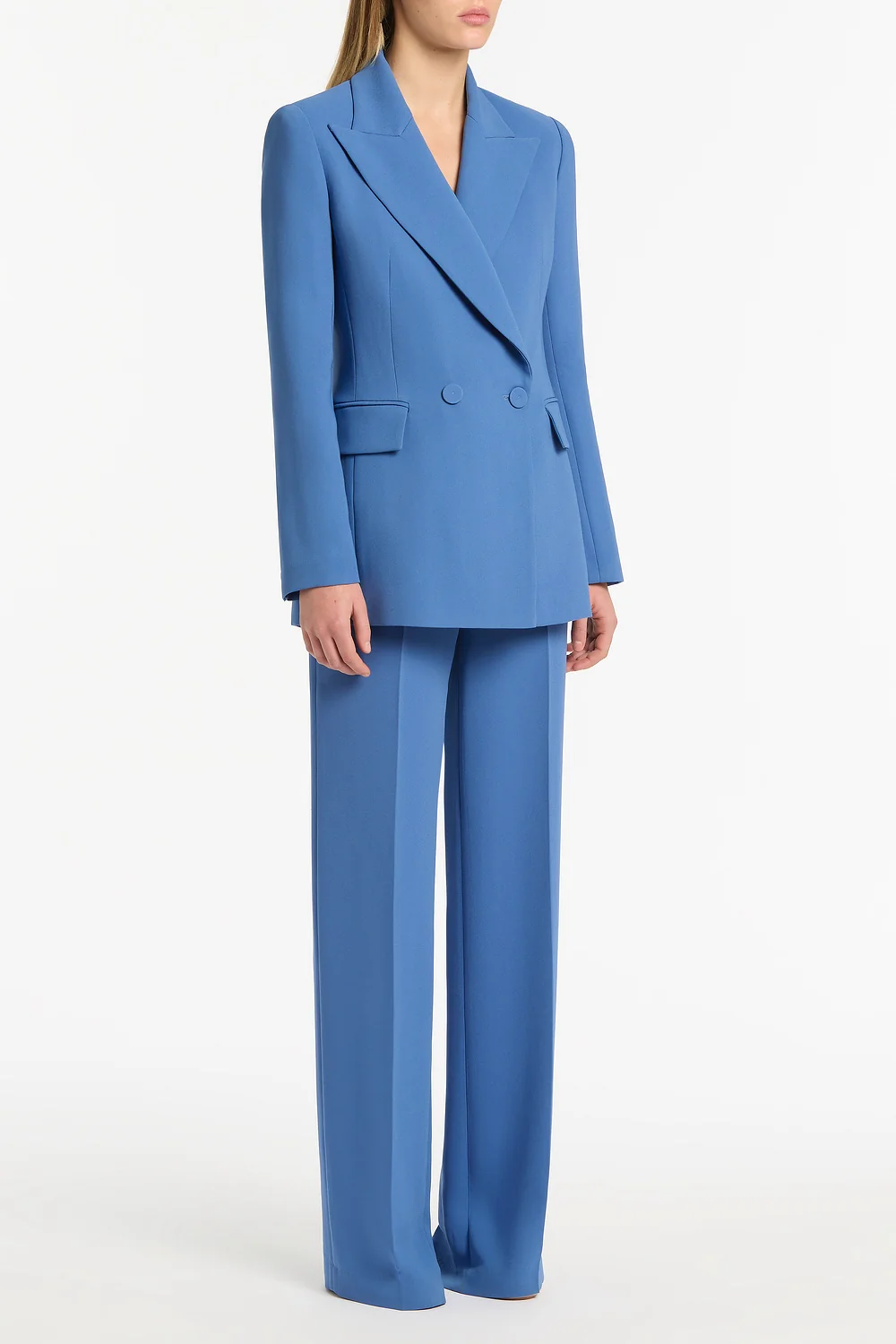 ATLAS CREPE DOUBLE BREASTED RELAXED BLAZER - Image 2