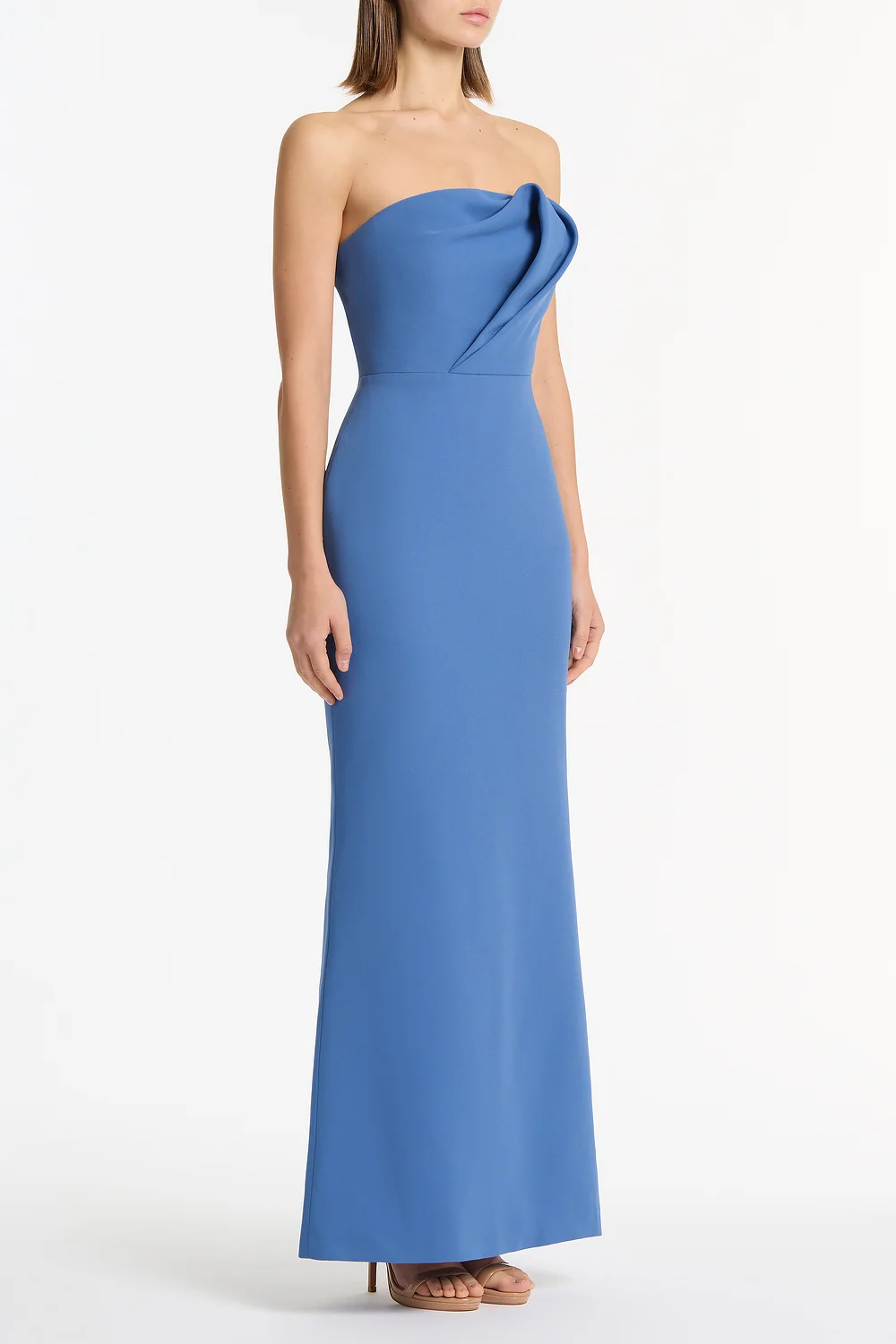 ATLAS CREPE SCULPTURAL GOWN - Image 2