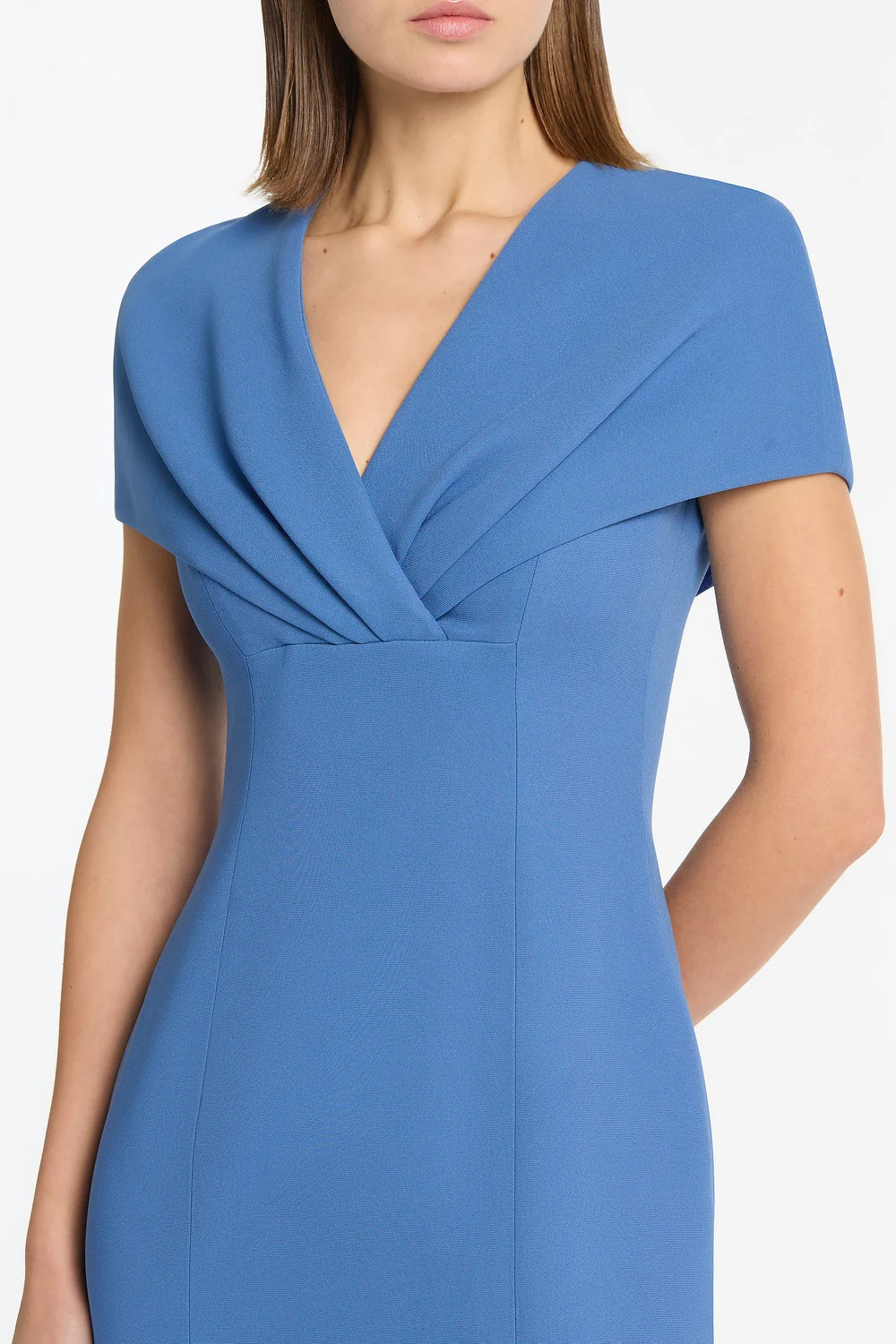 ATLAS CREPE TUCK MIDI DRESS - Image 4