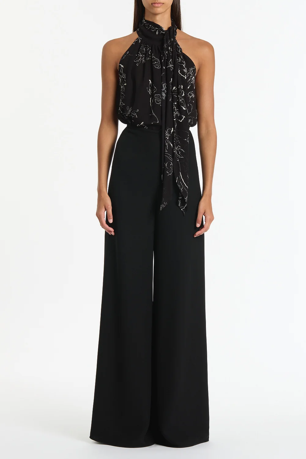 BLACK CREPE PALAZZO PANT