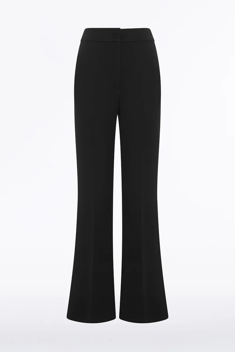 BLACK CREPE PALAZZO PANT - Image 5