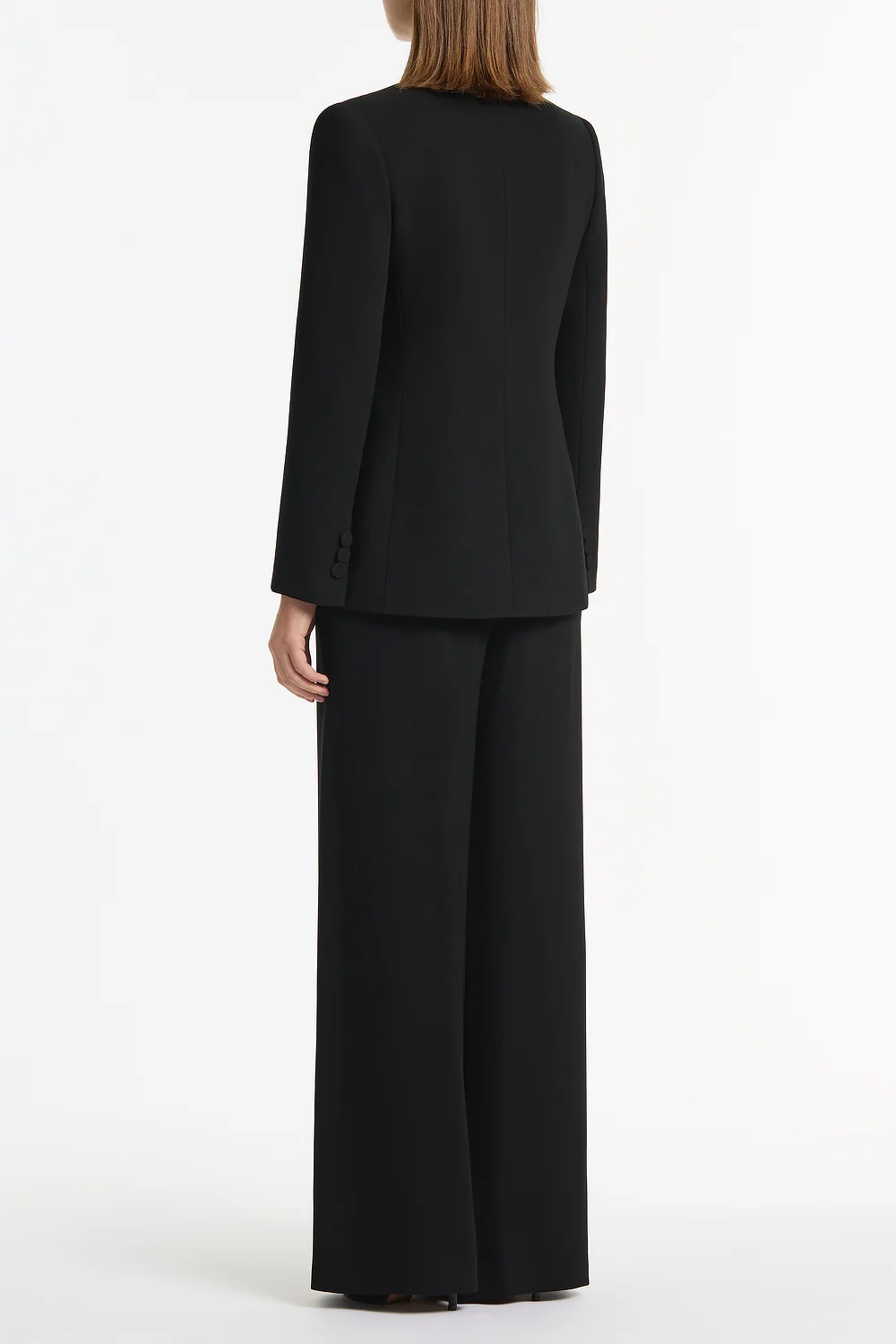 BLACK CREPE ROSE BLAZER - Image 3