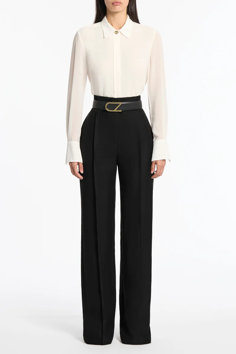 BLACK CZ LOGO CLASSIC WIDE BELT - Image 4