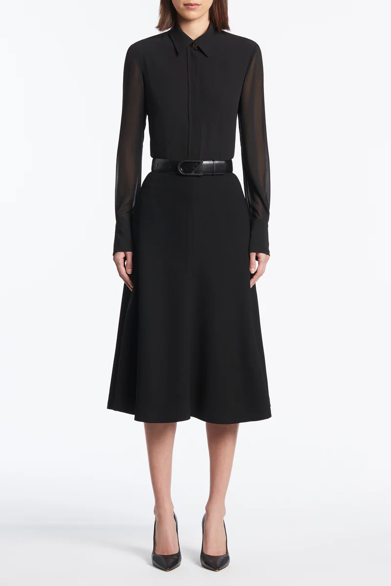 BLACK CZ LOGO COVERED BELT - Image 3