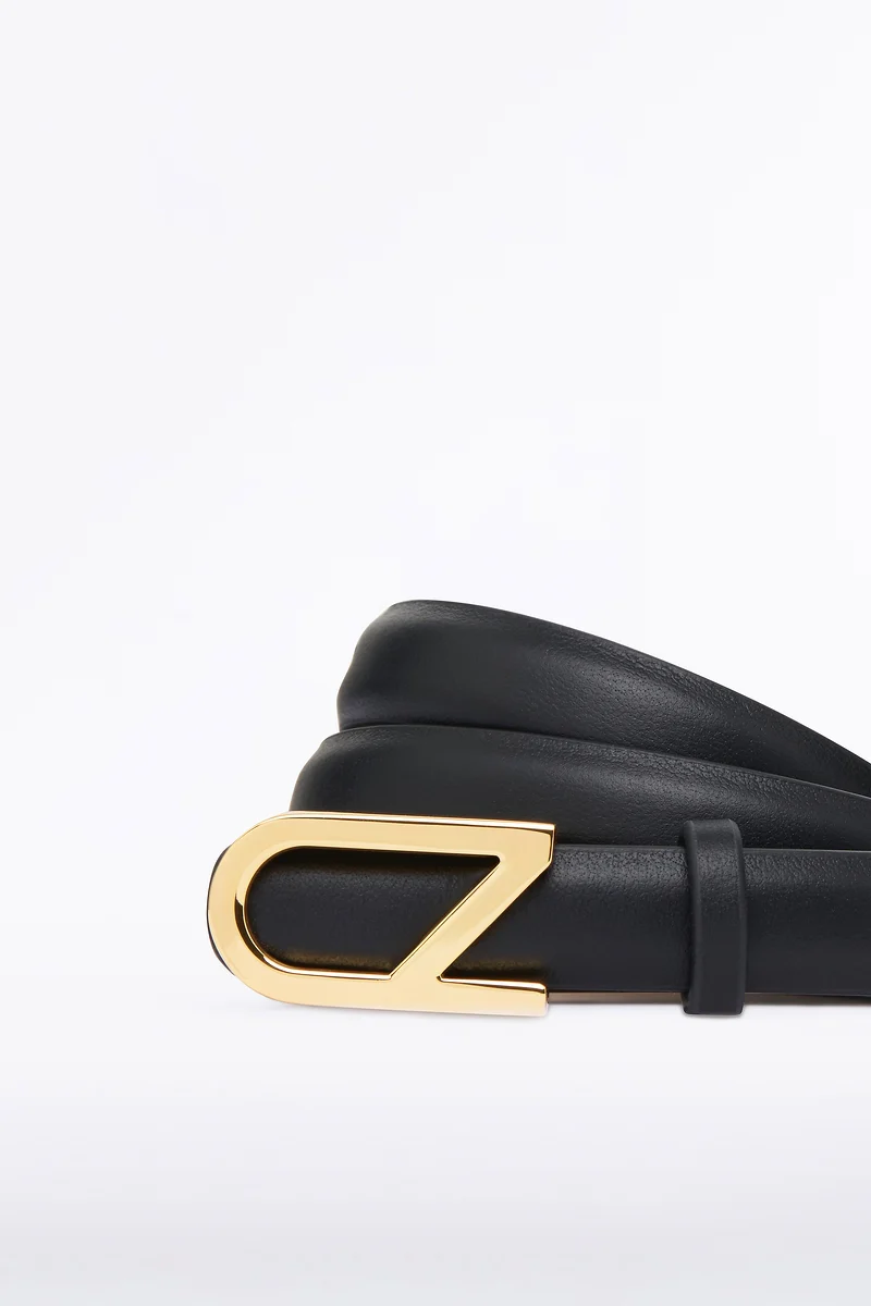 BLACK CZ THIN LOGO BELT - Image 2