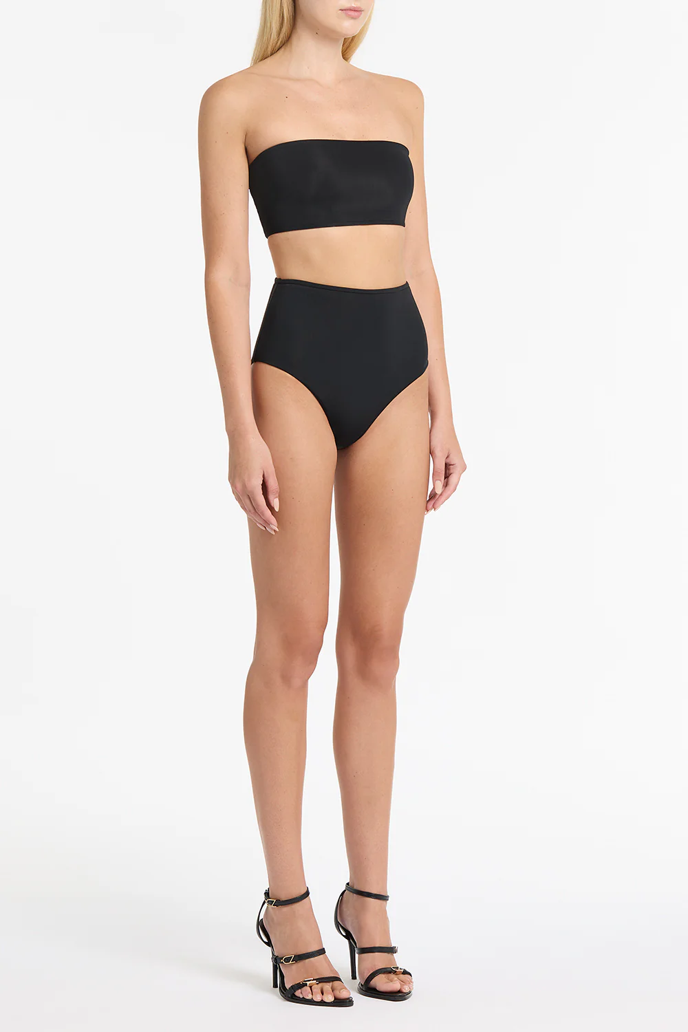 BLACK INTIMA JERSEY WAISTED HIGH CUT BRIEF - Image 3