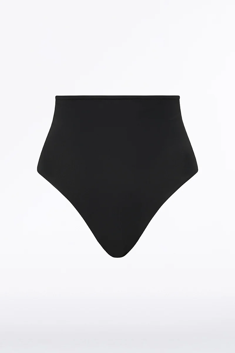 BLACK INTIMA JERSEY WAISTED HIGH CUT BRIEF - Image 4
