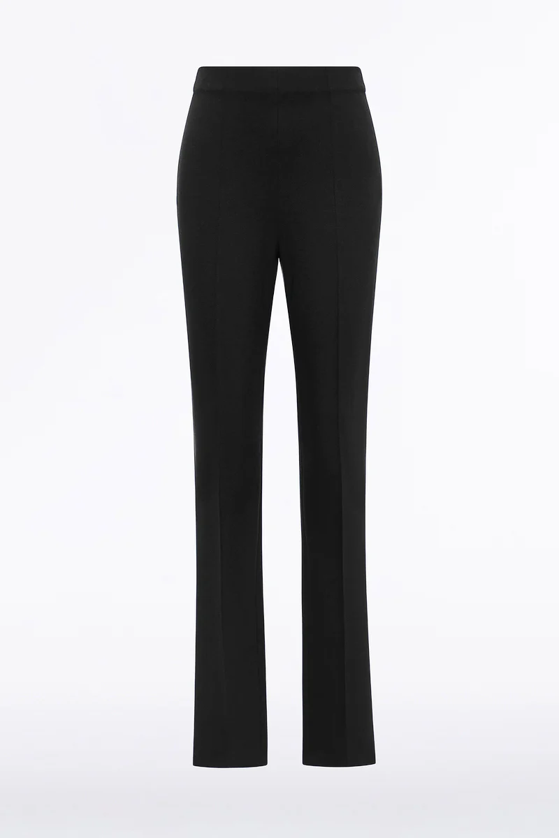BLACK PONTE PINSTITCH SLIM LEG PANT - Image 4