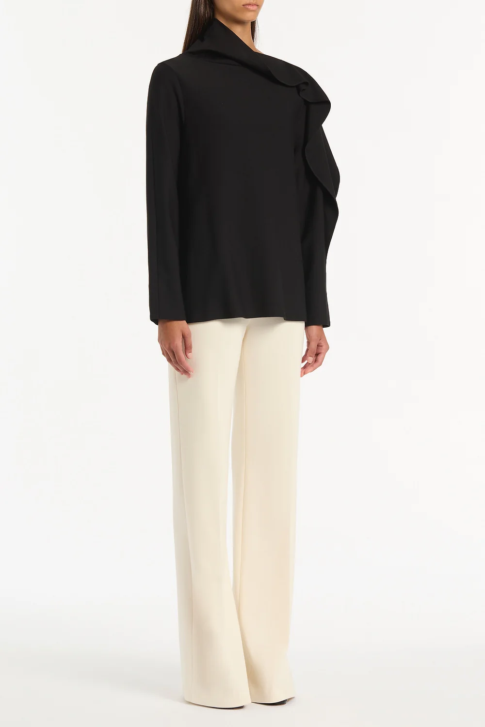 BLACK PONTE SHOULDER DETAIL TOP - Image 3