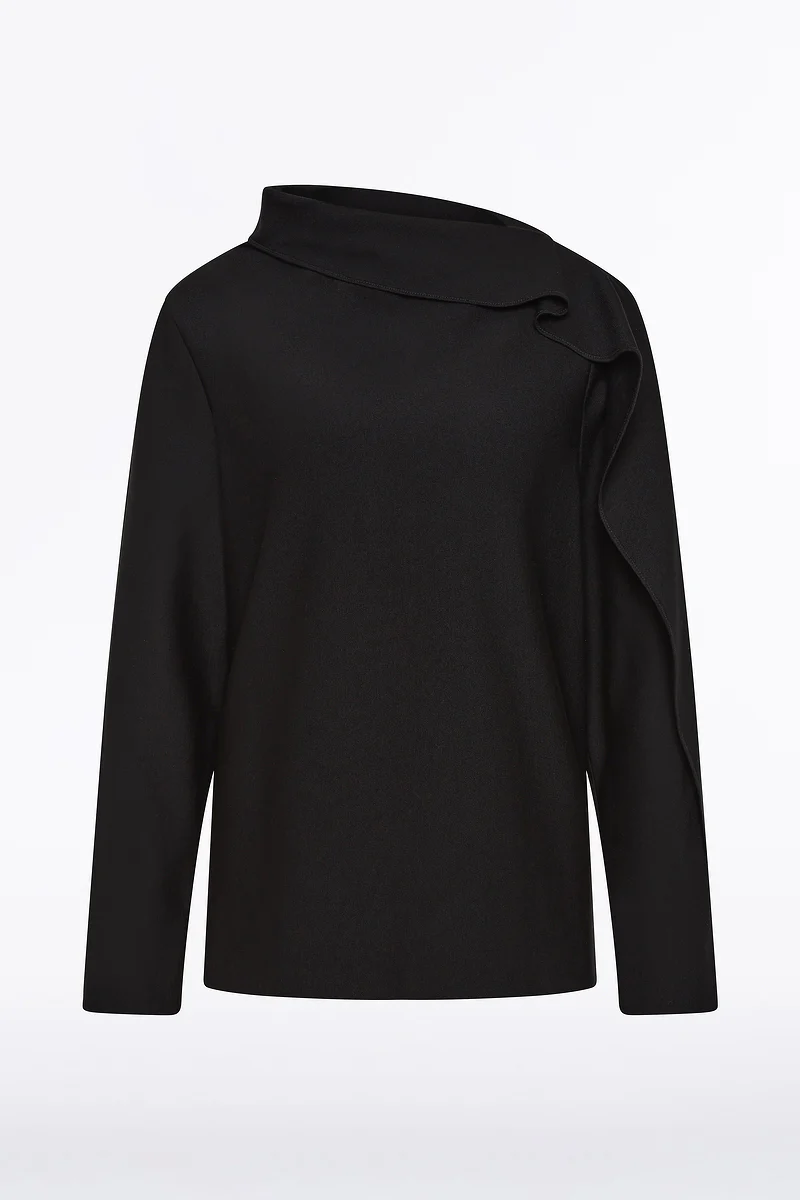 BLACK PONTE SHOULDER DETAIL TOP - Image 4