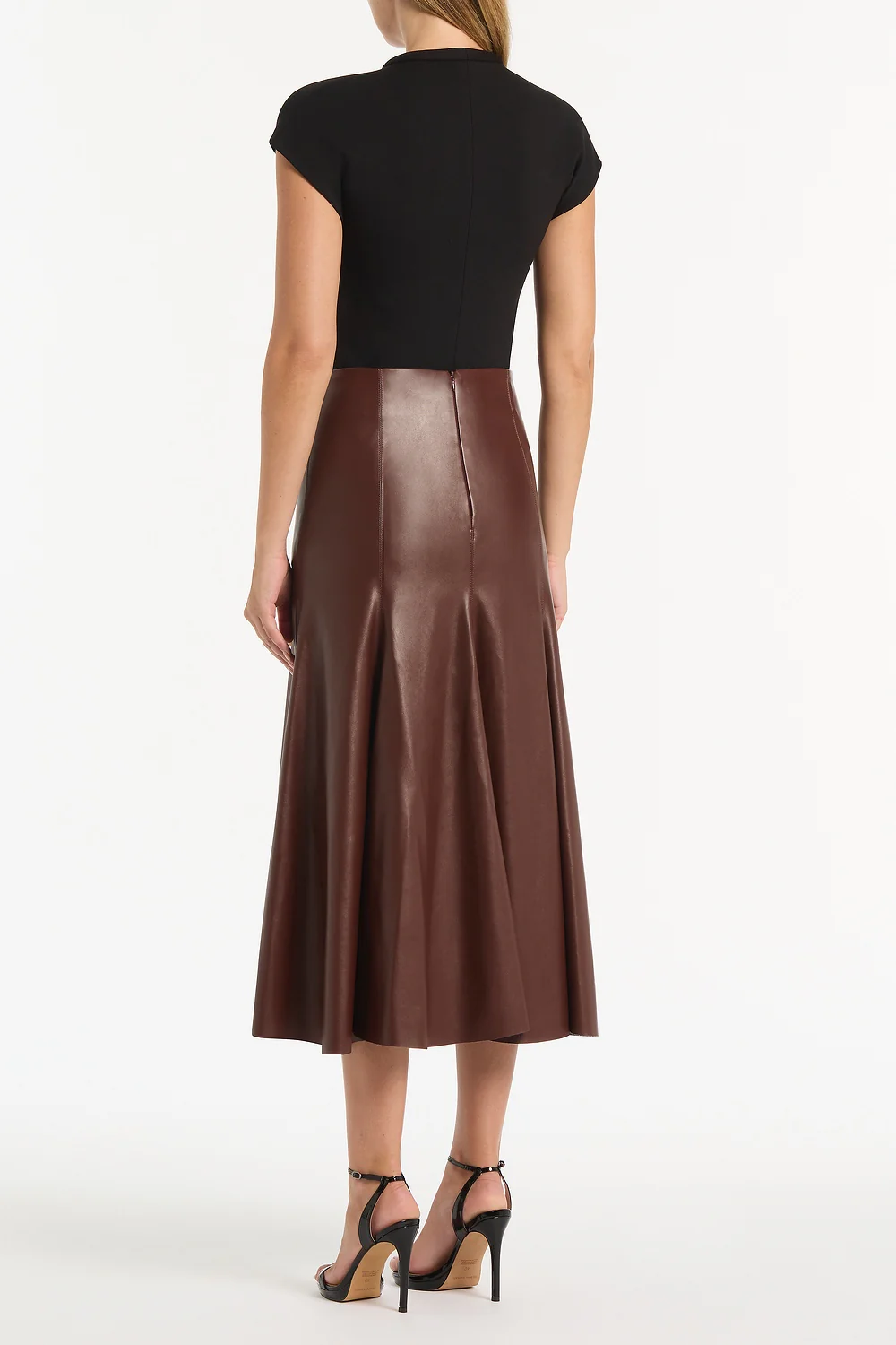 BLACK PONTE TIE DETAIL TOP - Image 2