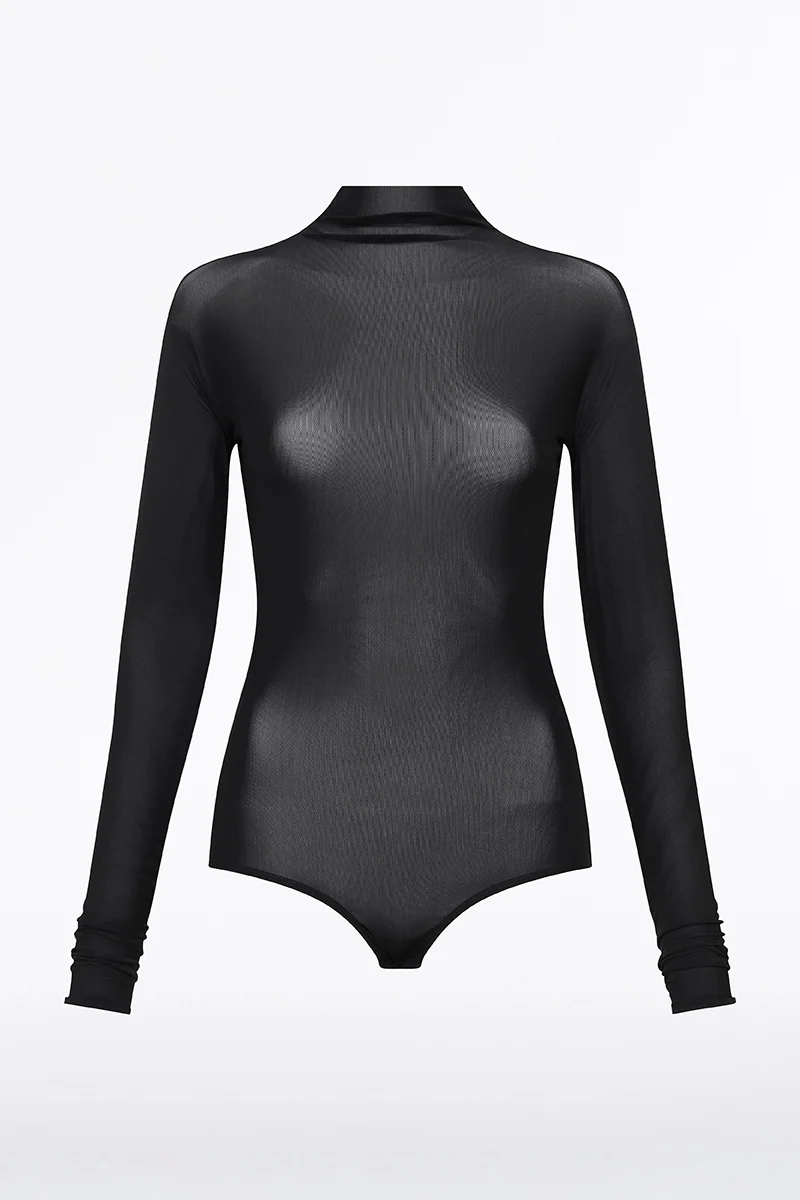 BLACK PURA MESH BODYSUIT - Image 3