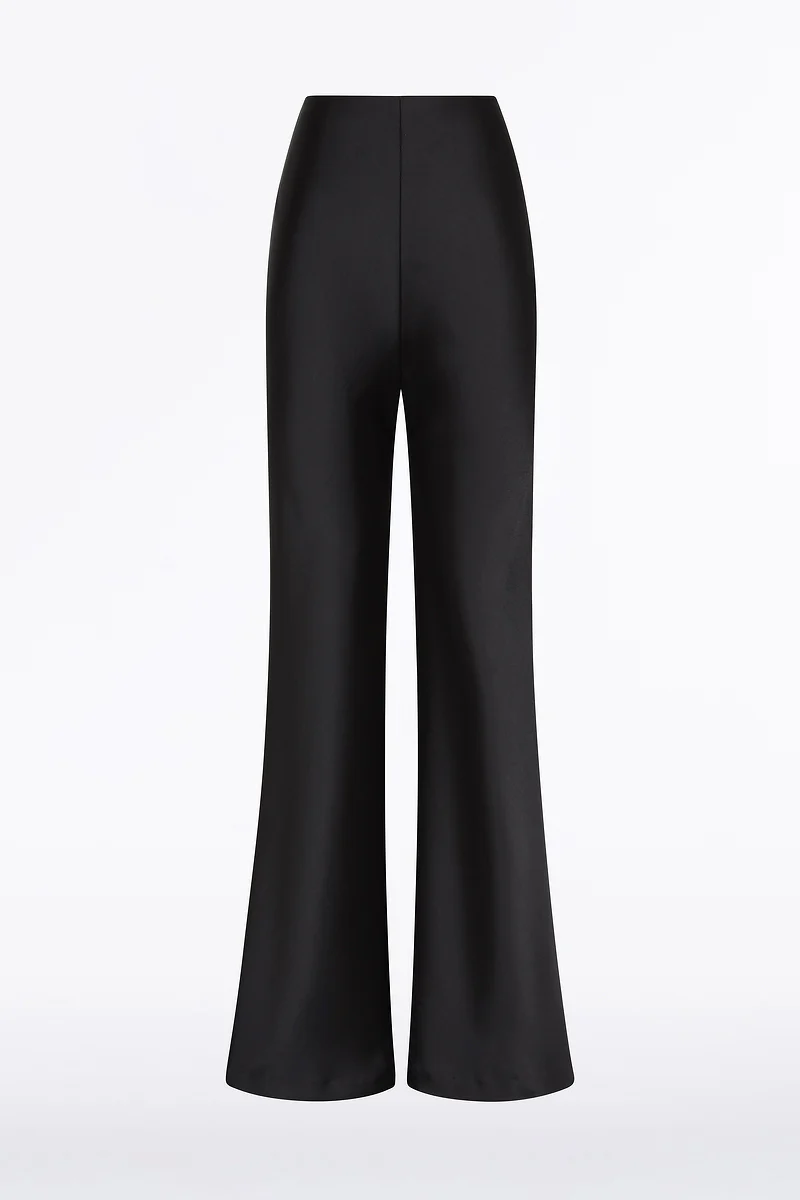 BLACK SATIN BIAS PANT - Image 6