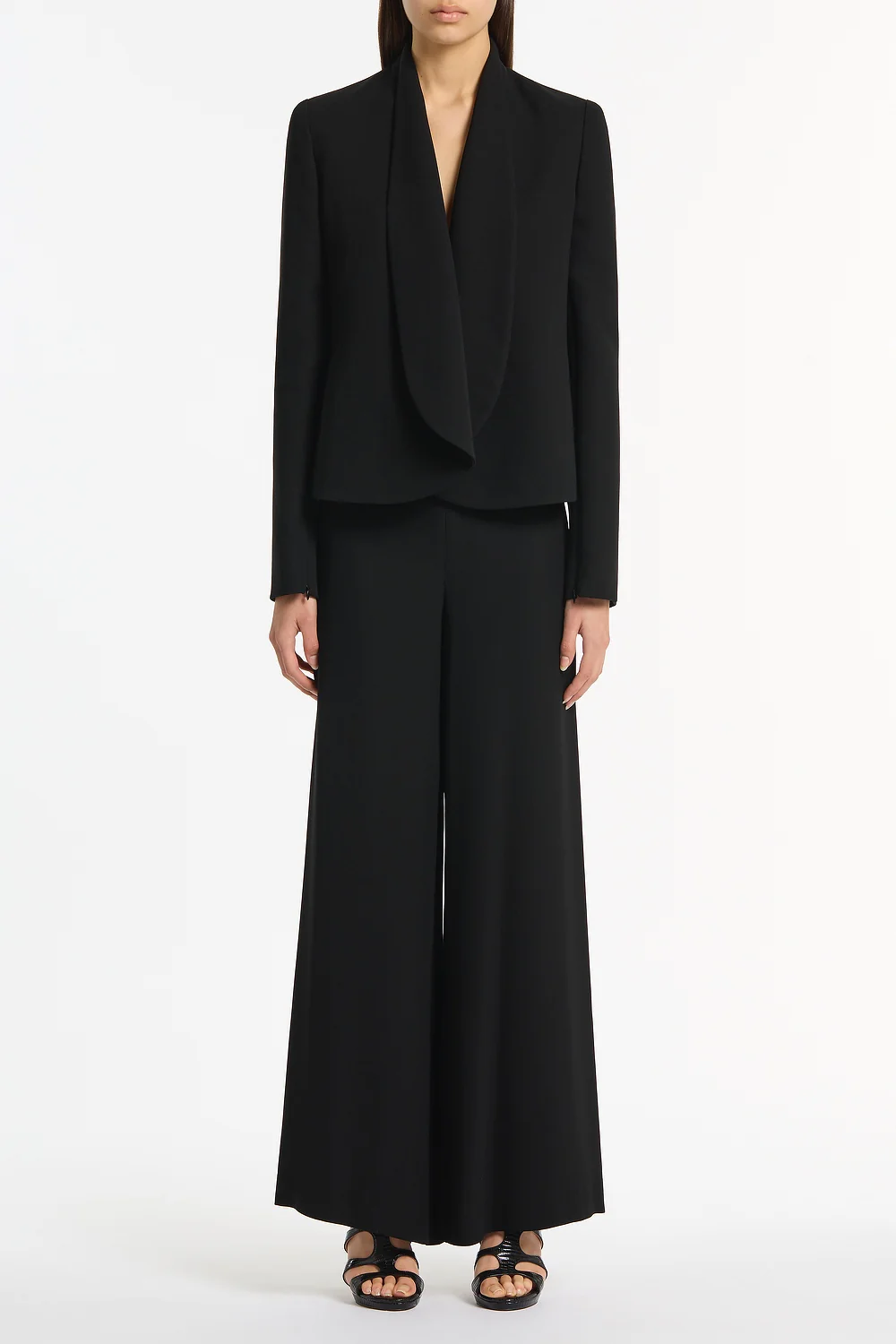 BLACK SHAWL COLLAR JACKET