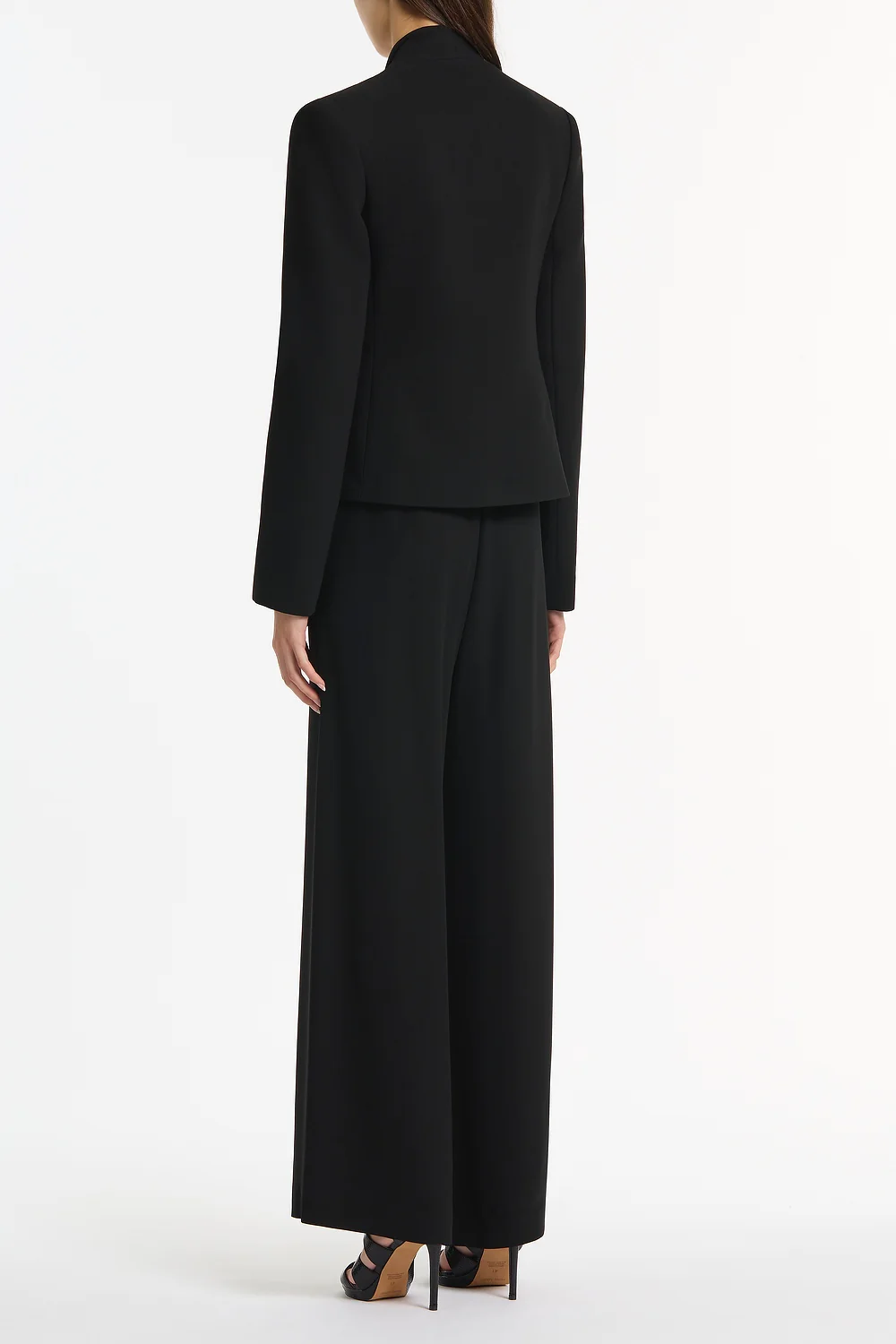 BLACK SHAWL COLLAR JACKET - Image 3