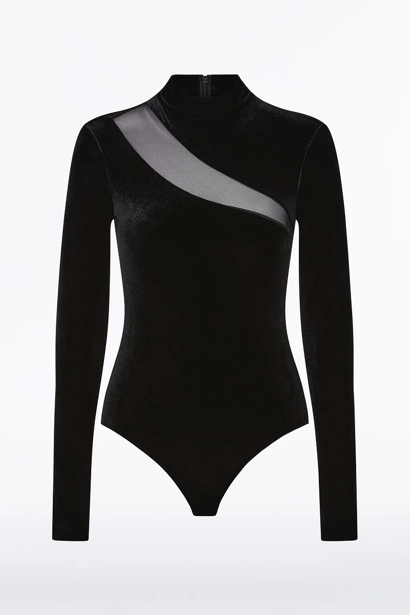 BLACK VELVET BODYSUIT - Image 4
