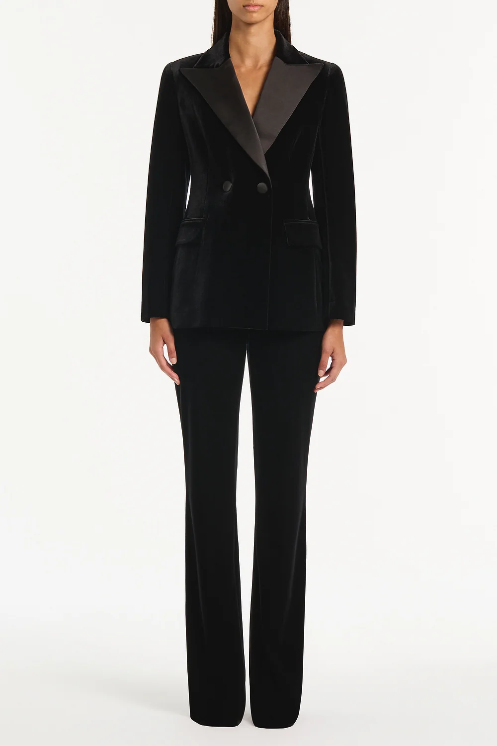 BLACK VELVET TUXEDO JACKET