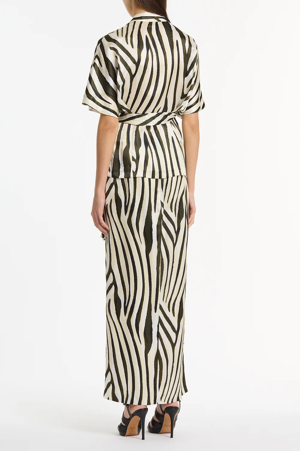 BOLD STRIPE PRINT GATHER TOP - Image 3
