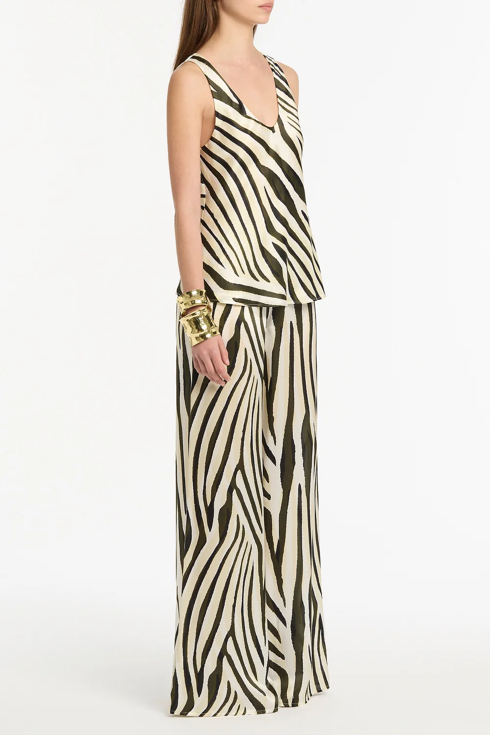 BOLD STRIPE PRINT PALAZZO PANT - Image 2