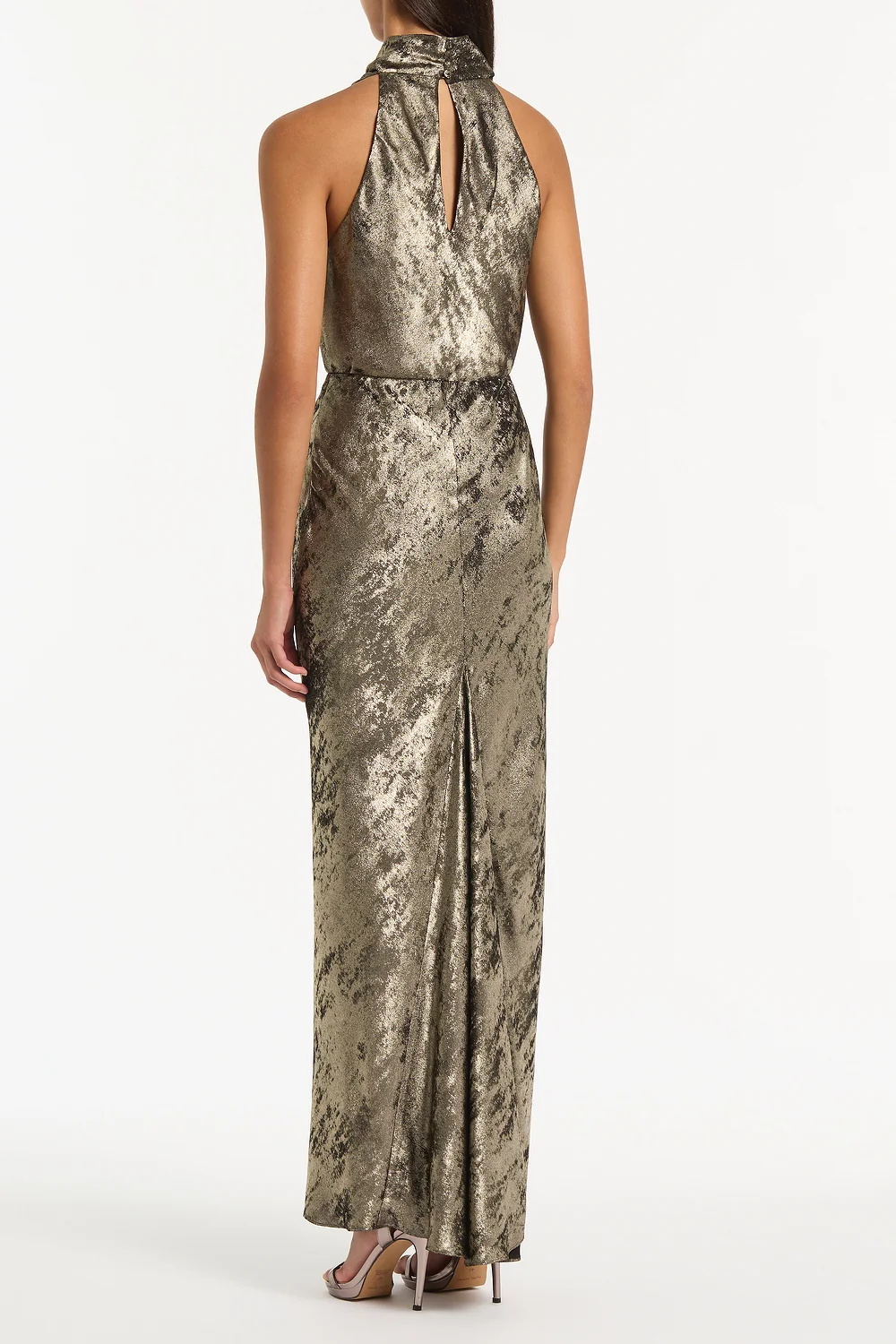 BURNISHED METALLIC BIAS SKIRT - Image 2