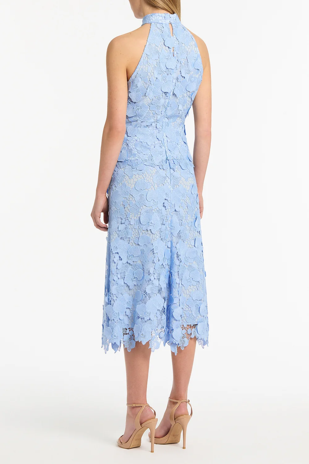 CELESTE 3D LACE MIDI SKIRT - Image 3
