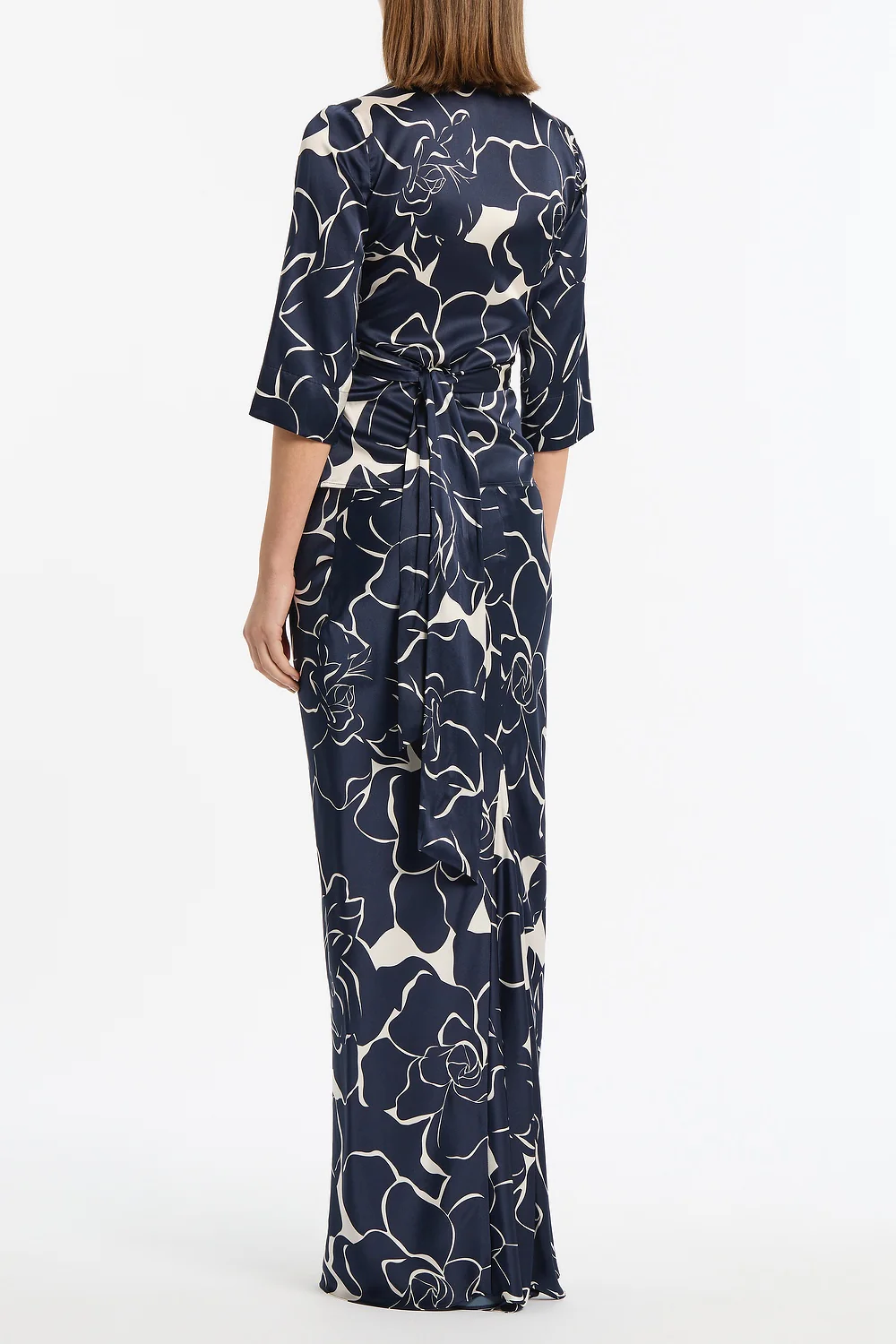 CELESTIAL PETALS SILK VISCOSE BIAS SKIRT - Image 3