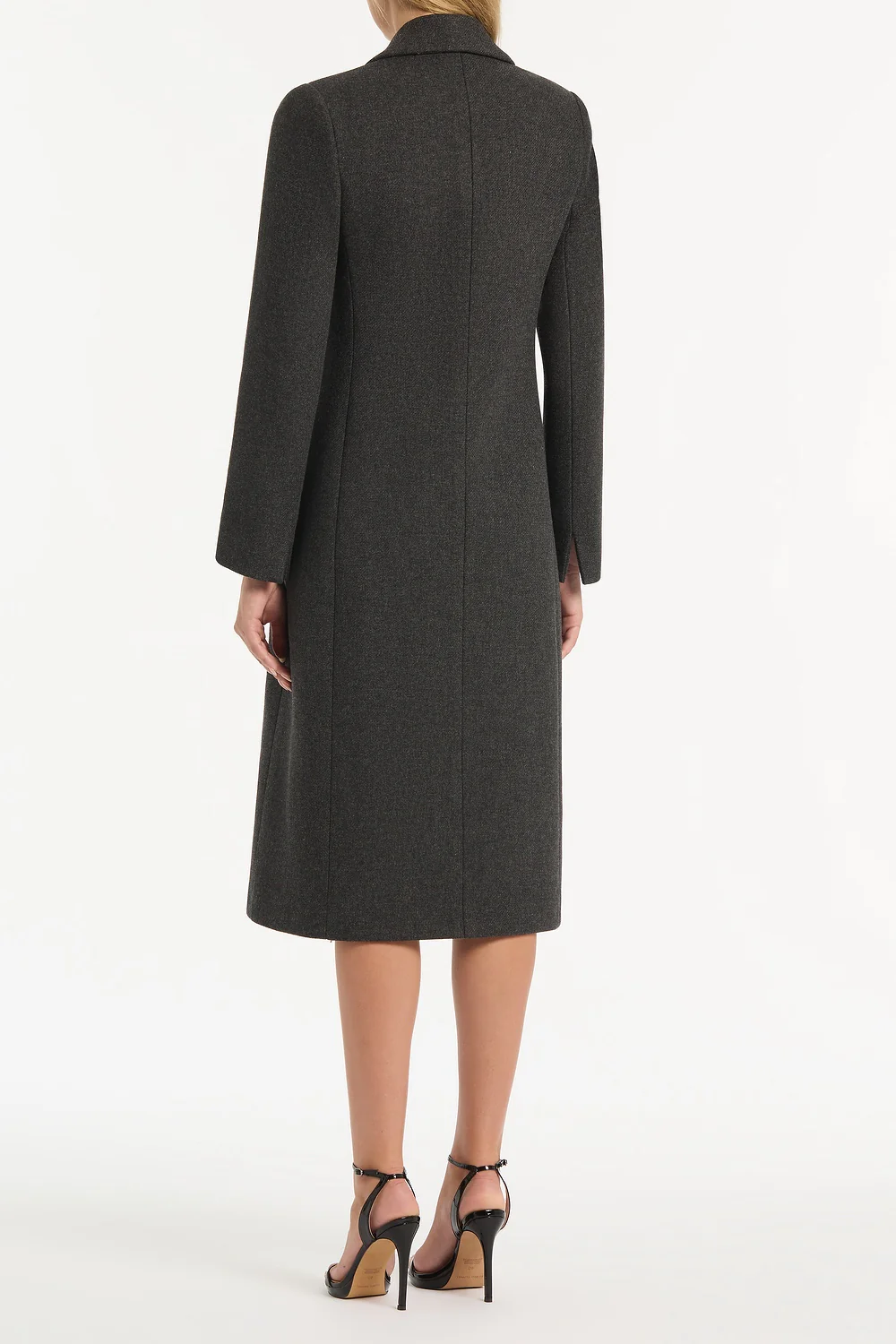 CHARCOAL ITALIAN WOOL COAT - Image 2