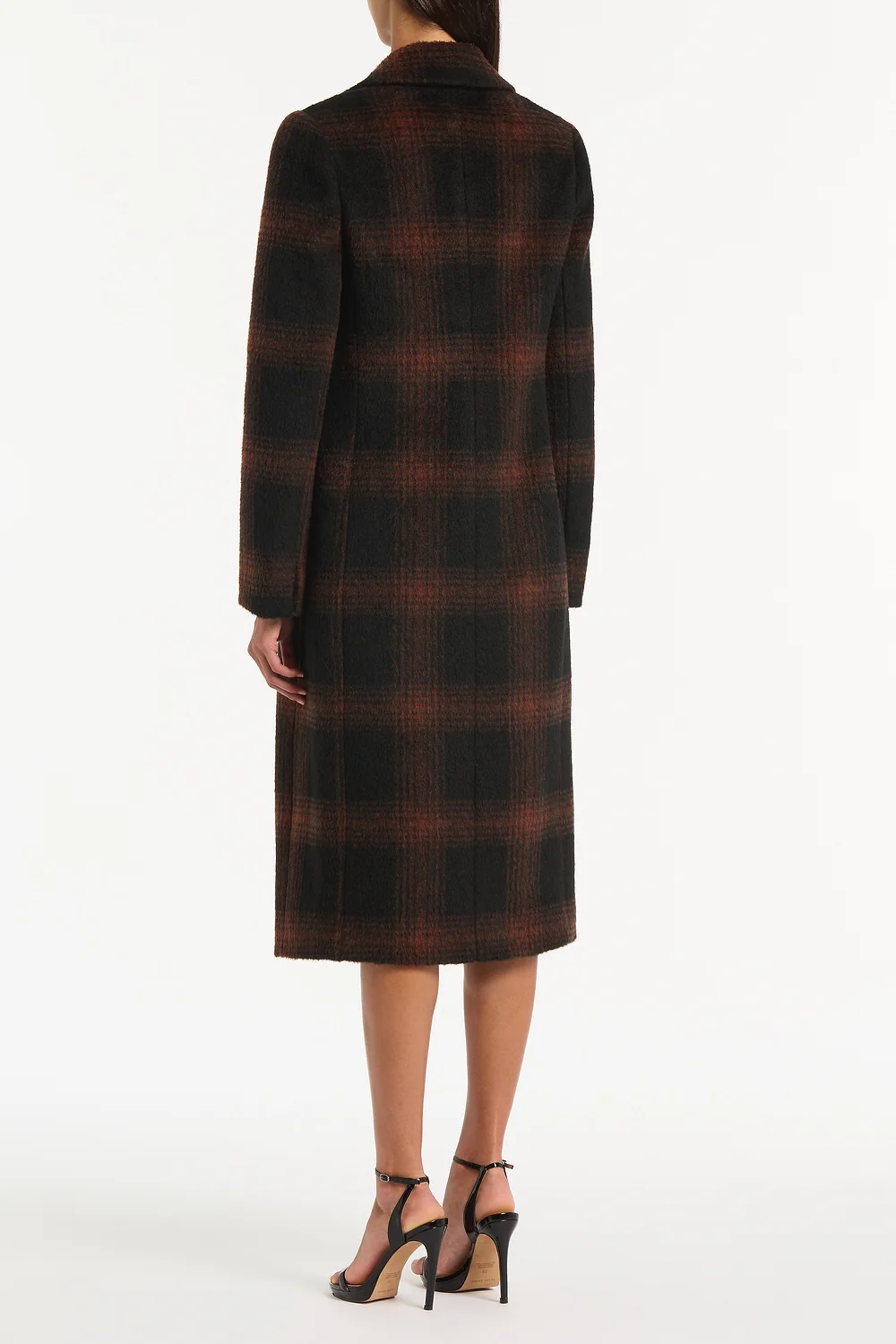 COCOA WOOL CHECK COAT - Image 2