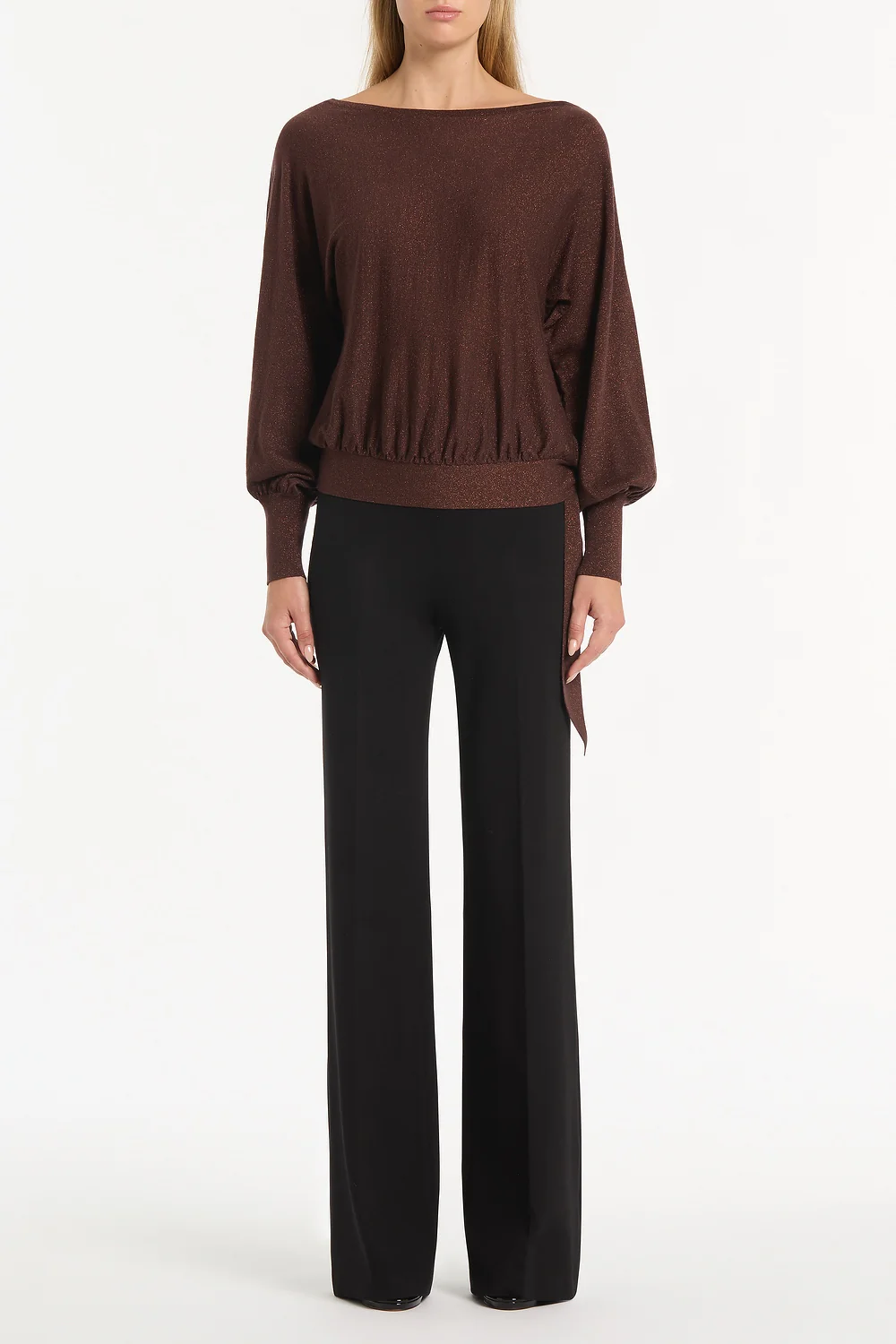 COPPER TIE KNIT TOP