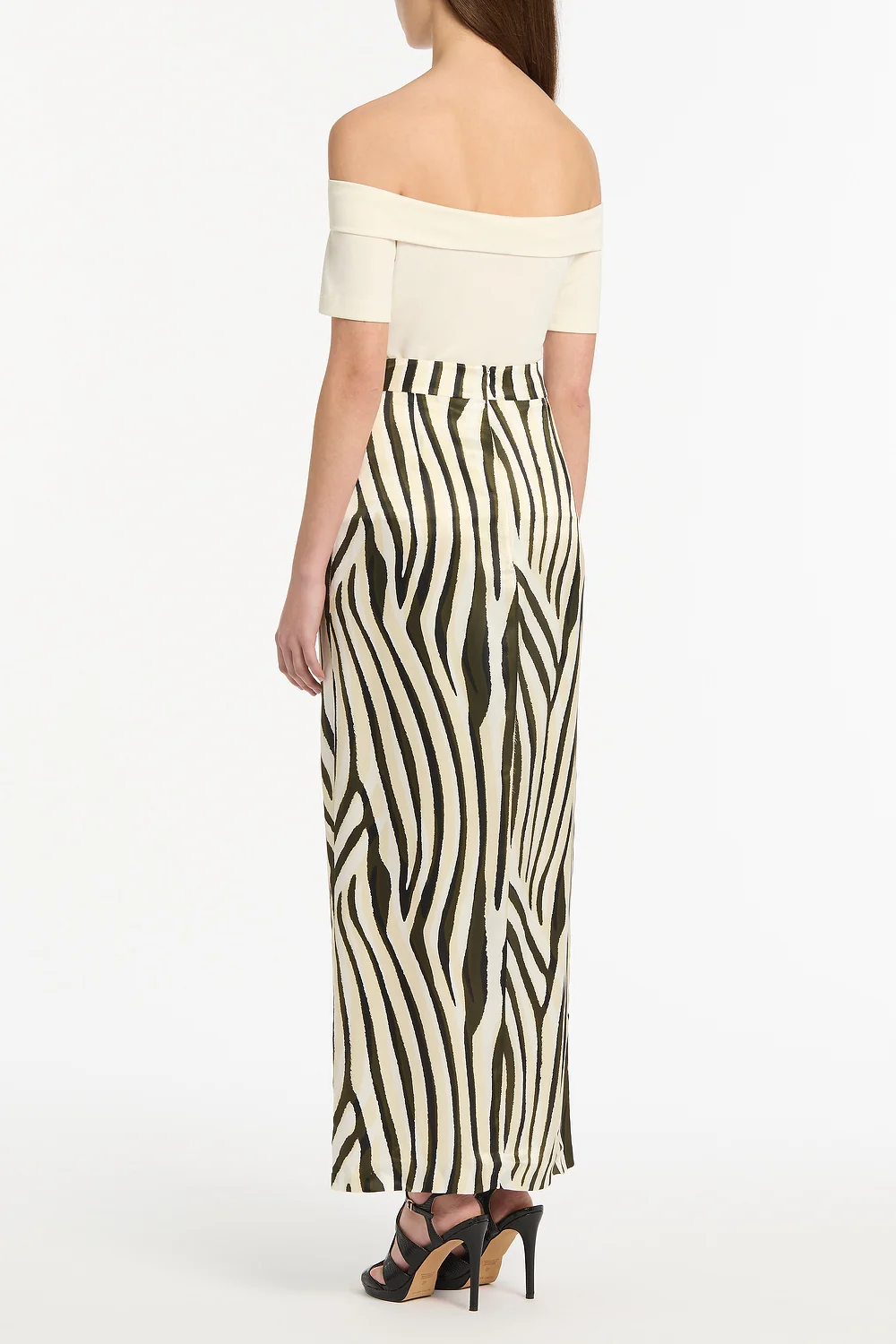 CREAM JERSEY OFF SHOULDER TOP - Image 3