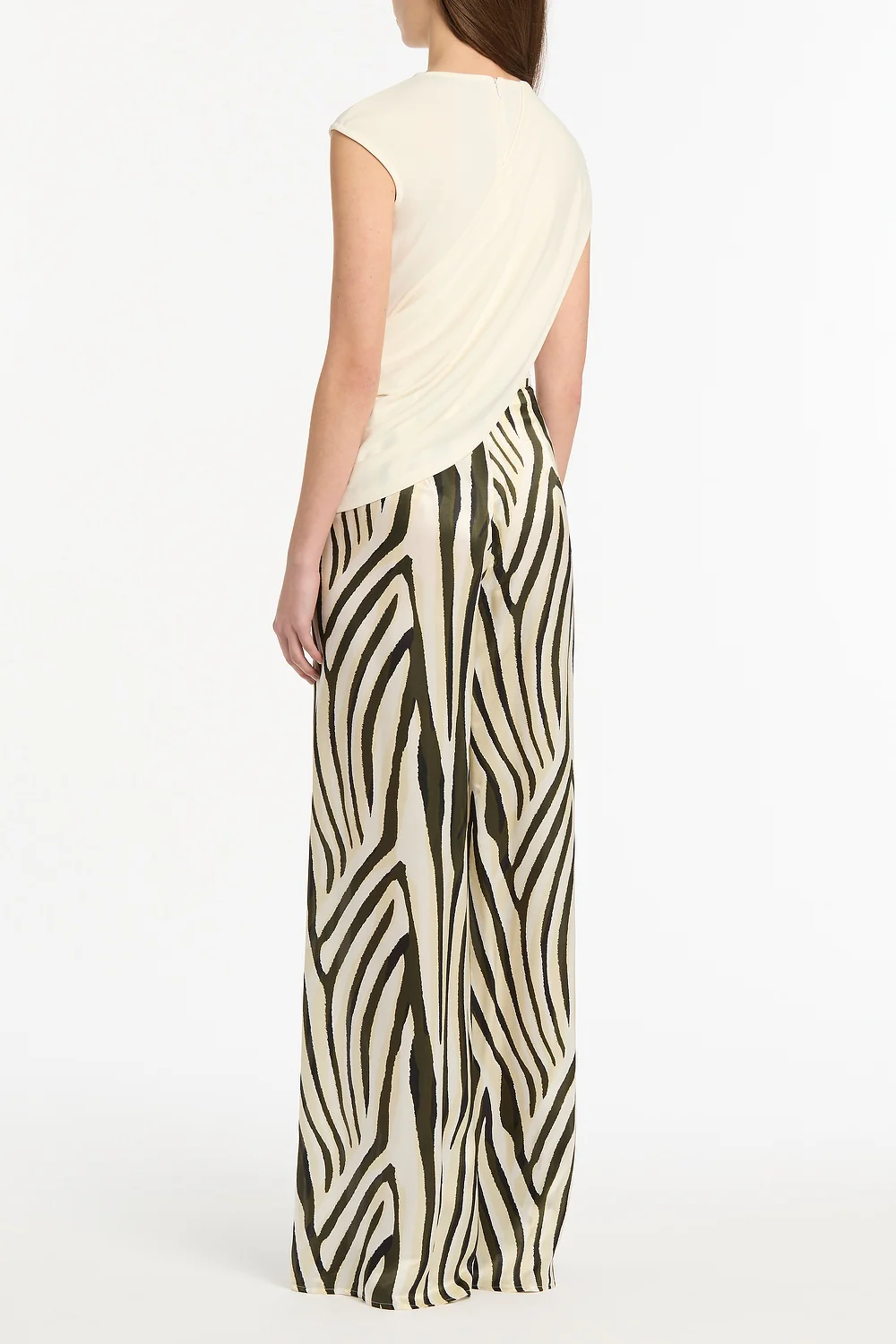 CREAM JERSEY TWIST TOP - Image 3