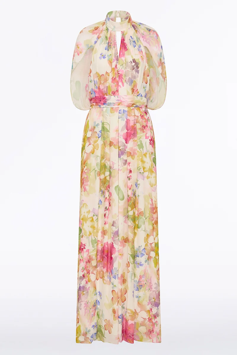 ETHEREA BLOOM HALTER CAPE GOWN - Image 6