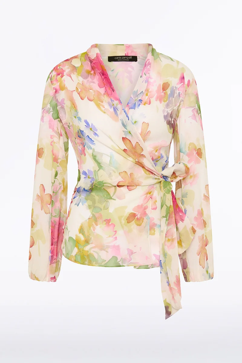 ETHEREA BLOOM WRAP TOP - Image 5