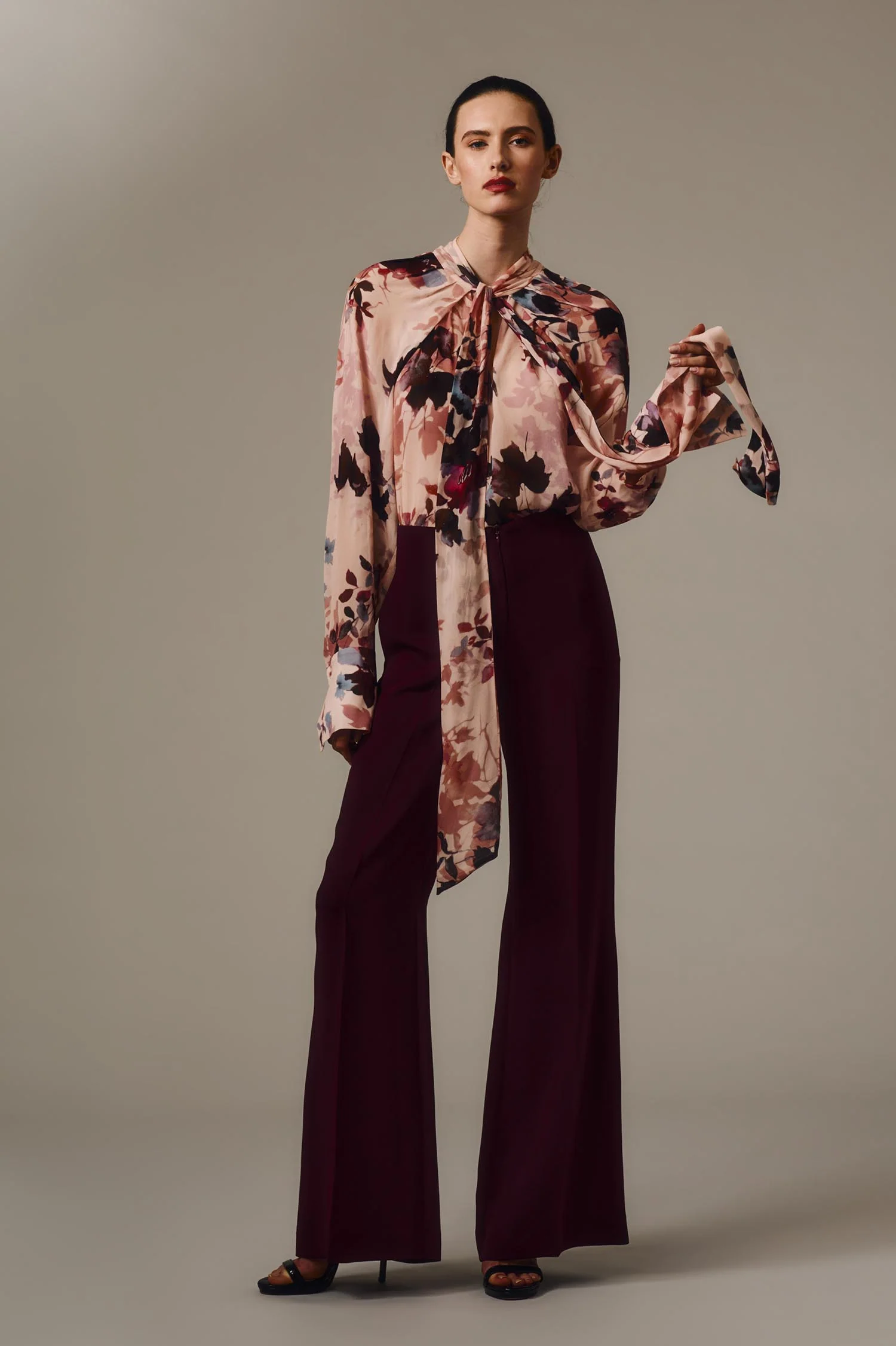 FIORI ETEREA GEORGETTE BLOUSON SLEEVE TOP - Image 5