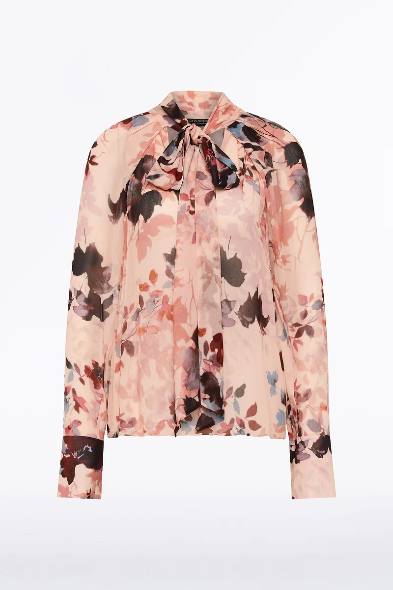FIORI ETEREA GEORGETTE BLOUSON SLEEVE TOP - Image 6