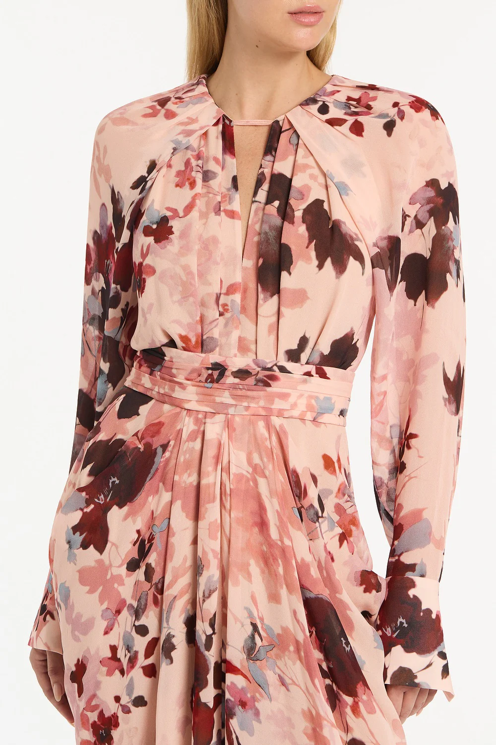 FIORI ETEREA GEORGETTE WATERFALL DRESS - Image 4