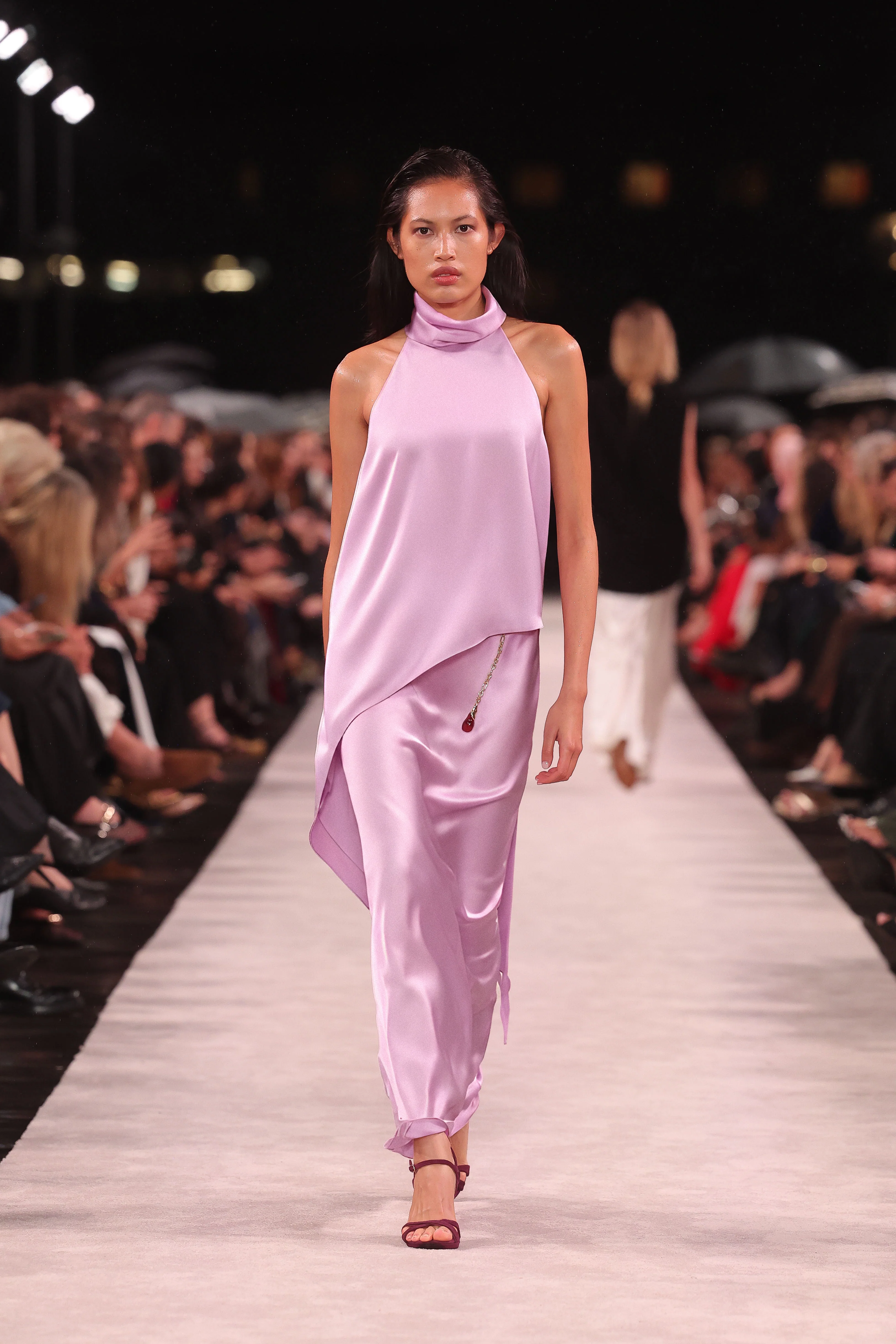 FLOSS LUSTRE SATIN BIAS SKIRT