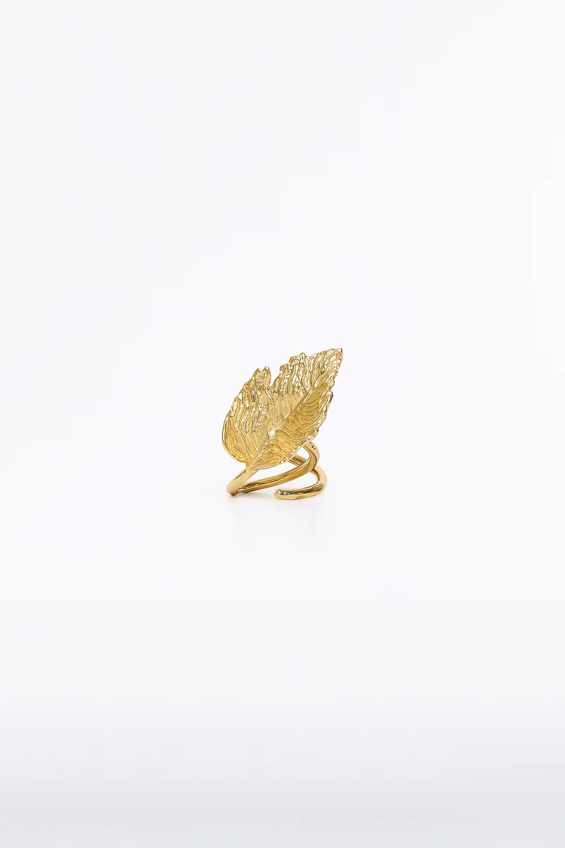 GOLD LEAF RING