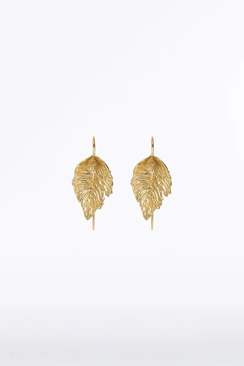 GOLD LEAF SMALL EARRING