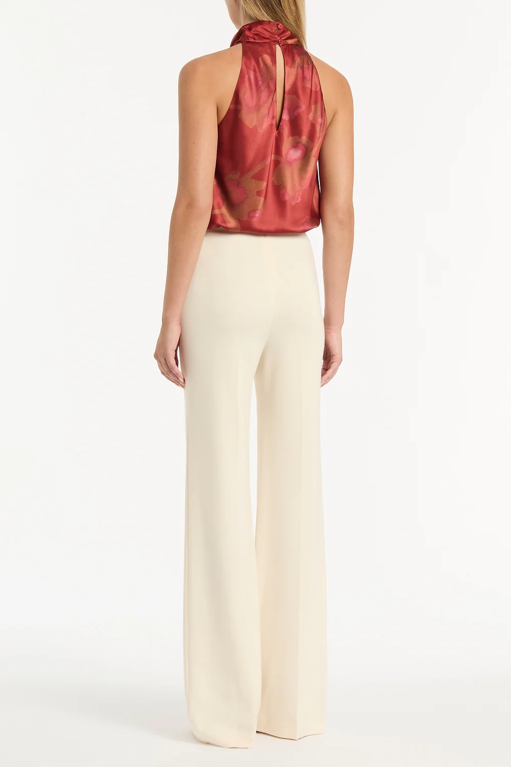 GRANDIFLORA SILK HALTER TOP - Image 2