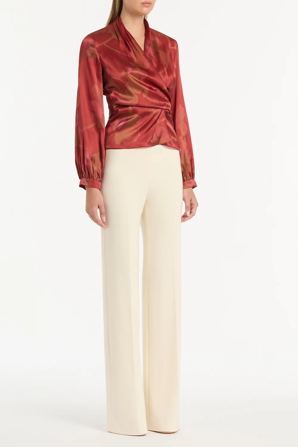 GRANDIFLORA SILK WRAP TOP - Image 3