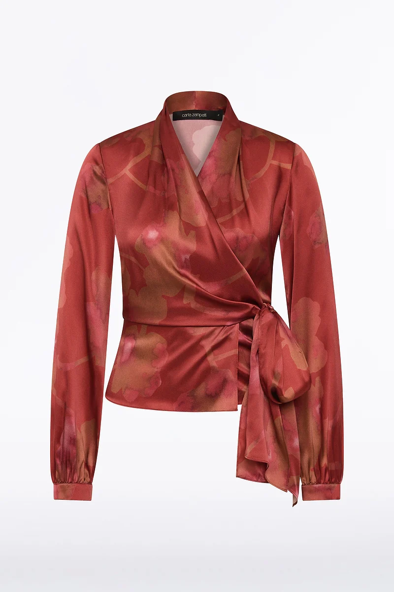 GRANDIFLORA SILK WRAP TOP - Image 5