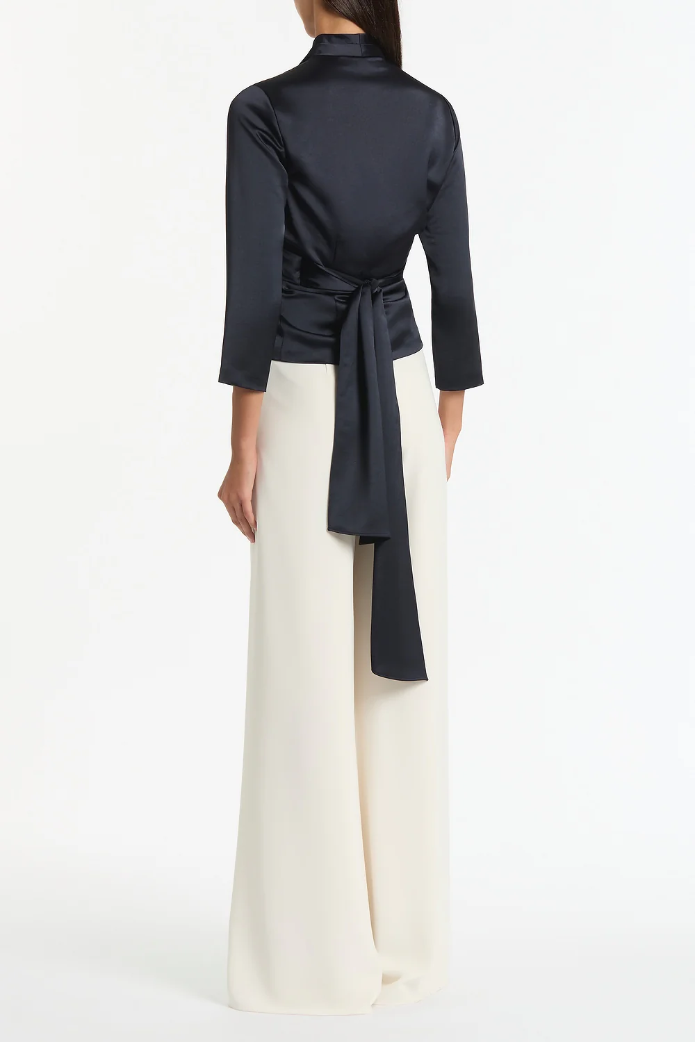 INK SATIN WRAP TOP - Image 2