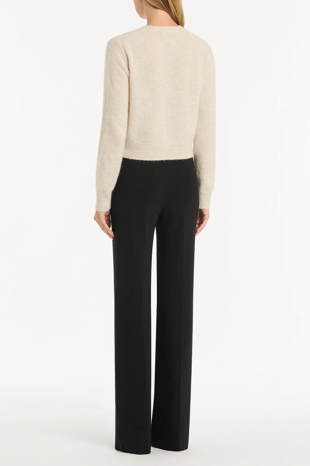 IVORY BRUSHED KNIT CARDIGAN - Image 2