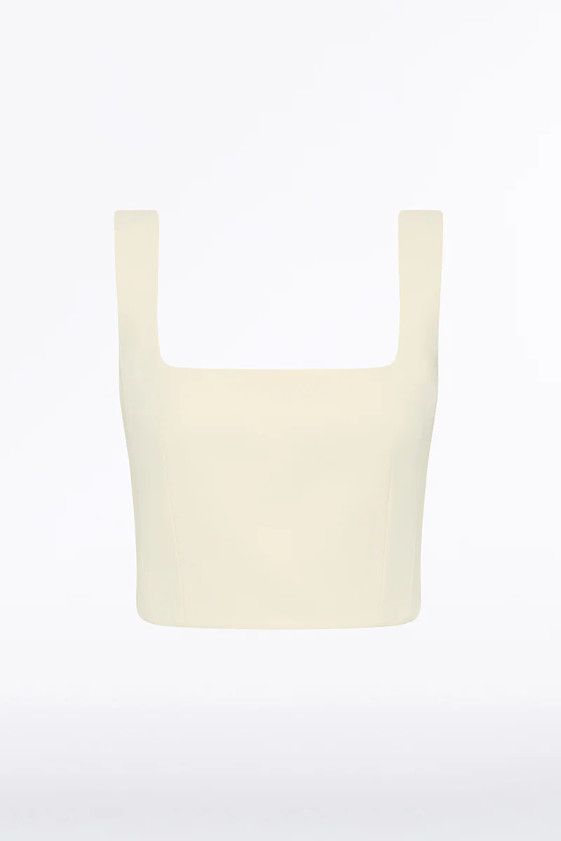 IVORY CREPE CROP TOP - Image 8