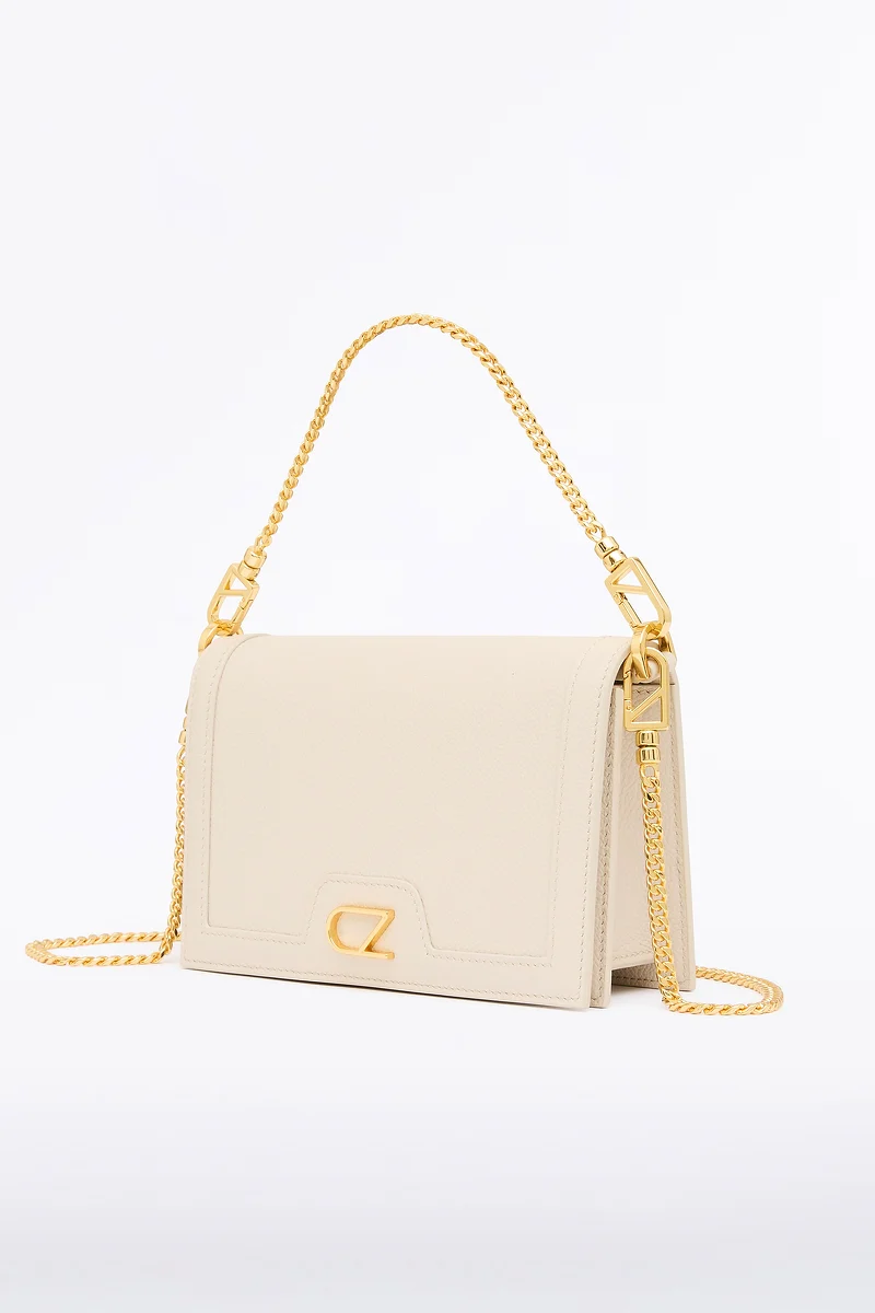 IVORY CZ CHAIN CROSSBODY BAG - Image 2