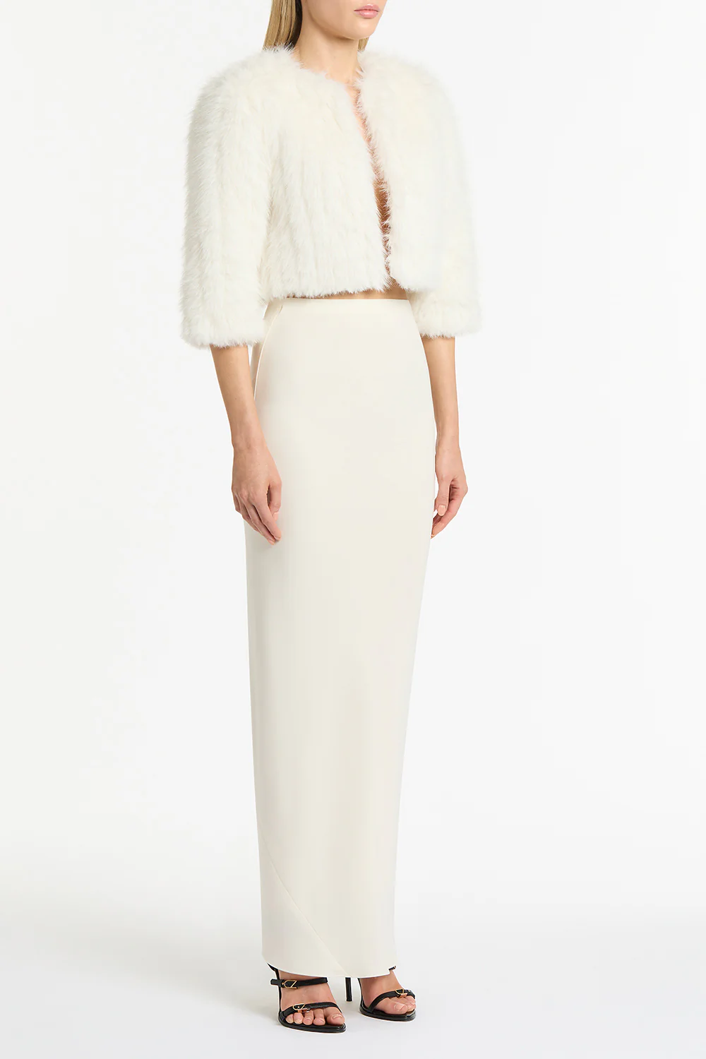 IVORY PIUMA FUR BOLERO - Image 3