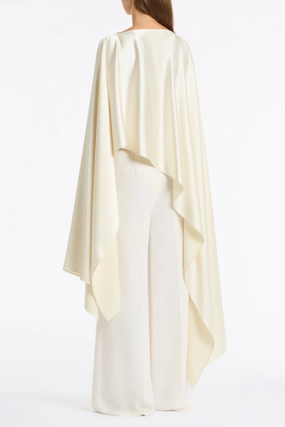 IVORY SATIN CAPE - Image 3