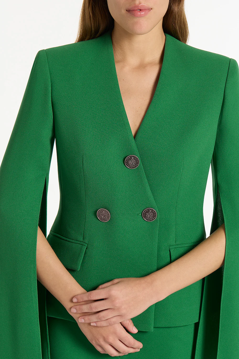 JADE CREPE MONETA ROME JACKET - Image 4