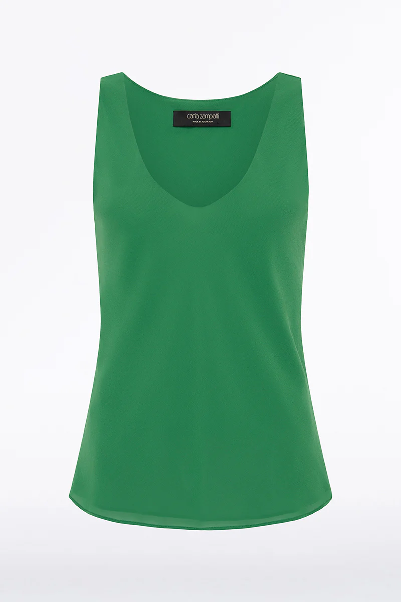 JADE GEORGETTE SCOOP CAMI - Image 4
